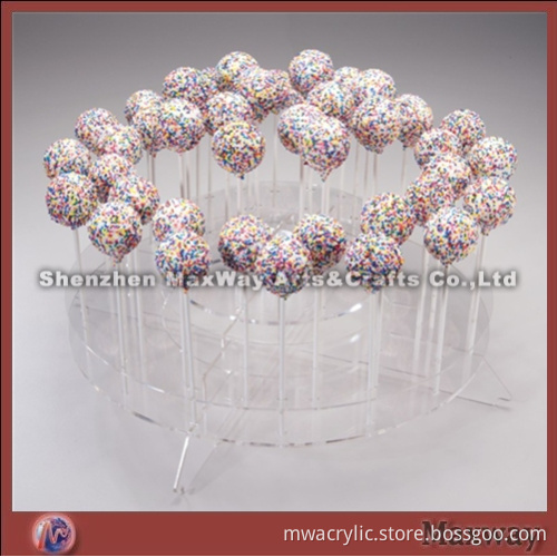 Transparent High Grade 3 Tiers Acrylic Lollipop Display Holder Stand Rack